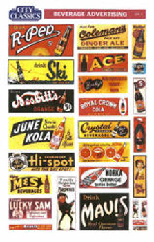 City Classics Generic Paper Signs For Window Interiors -- Beverage Advertising - 195-5013