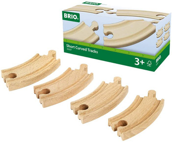 Brio Short Curved Tracks - BRIO33337