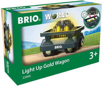 Brio Light Up Gold Wagon - BRIO33896