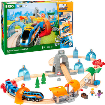 Brio Smart Tech Sound Action Tunnel Travel Set - BRIO33972