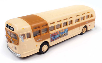 Mini Metals GMC TDH3610 Transit Bus - Assembled - Mini Metals(R) -- Miami MTA (cream, ochre, State Fair Ad)) - 221-32319