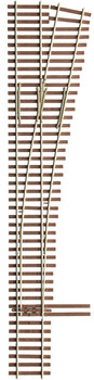 Micro Engineering Code 83 Ladder Track System Turnout -- #5a Right Hand Standard - 255-14711