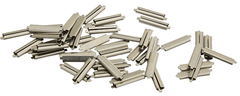 Micro Engineering Nickel-Silver Rail Joiners -- Code 40 pkg(20) - 255-26040