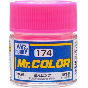 Mr Hobby Paint SEMI GLS FLUORESCENT PINK - GUZC174