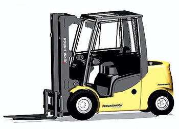 Herpa Construction Equipment -- Forklift Jungheinrich 430S - 326-156660