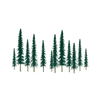 JTT Miniature Tree Pine Trees -- 4-6" 10.2 - 15.2cm pkg(24) - JTT92011