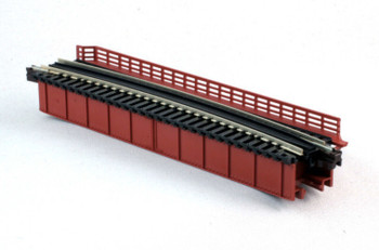 Kato Curved-Deck Girder Bridge with Code 80 Track - Assembled - Unitrack -- 19" 481mm Radius, 15 Degrees - KAT20470