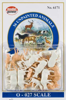 Model Power O UNPAINTED ANIMALS 36PCS - MDP6171