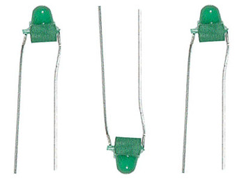 Miniatronics Micro Mini Light Emiting Diodes (LEDs) - 1/16" 1.5mm Diameter -- Green pkg(12) - MNT1200212