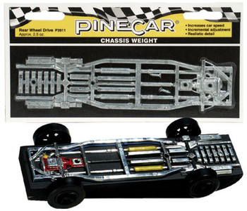 PineCar Chassis Weight, Rear Wheel Drive 2.5 oz - PIN3911