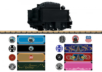 LGB Tender with Sound - Includes American Railroad & Special Scheme Decals -- ATSF, D&S, LG&B, PRR, Rio Grande, SP & UP; Christmas - 426-69576