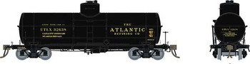 Rapido Trains Union Tank Car 10,000-Gallon X-3 Tank Car - Ready to Run -- Atlantic Refining (black, yellow) - RPI159005A