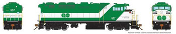 Rapido Trains GMD F59PH - Standard DC -- GO Transit 561 (As-Delivered, green, white) - RPI19007