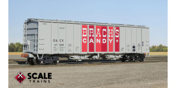 Scaletrains Rivet Counter HO Scale GATC 4180 Airslide Covered Hopper, GACX/Brach's Candy #47484 - SXT32999