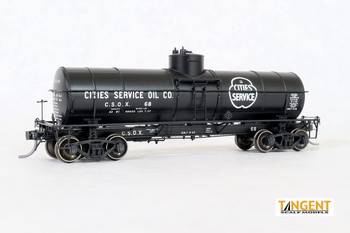 Tangent Scale Models CSOX "Cities Service Oil (Penn)" 1937+ GATC 1917-design 8000 Gallon Tank Car #74 - TAN19024-05