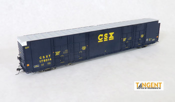Tangent Scale Models CSX "Repaint 1991" Greenville 86' Quad Plug Door Box Car #179295 - TAN25517-01