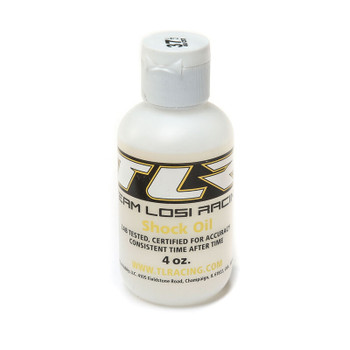 Team Losi Racing SILICONE SHOCK OIL, 37.5WT, 468CST, 4OZ - TLR74030