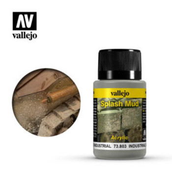 Vallejo 40ml Bottle Industrial Splash Mud Weathering Effect - VJ73803