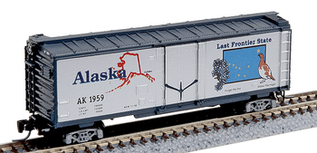 Micro-Trains 50-State Car Series - 40' Plug-Door Boxcar -- Alaska #1959 (#5 in Series) - 489-50200505