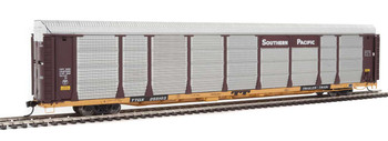 WalthersProto 89' Thrall Bi-Level Auto Carrier - Ready To Run -- Southern Pacific(TM) Rack, TTGX Flatcar #255103 (Boxcar Red, silver; yellow - 920-101346