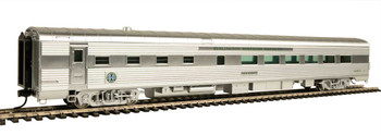 WalthersProto 85' Pullman-Standard 36-Seat Diner - Ready to Run -- BNSF #11 Fred Harvey, Business Train (Real Metal Finish) - 920-13451