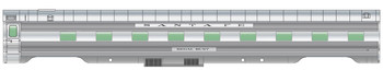 WalthersProto 85' Pullman-Standard Regal Series 4-4-2 Sleeper - Ready to Run -- Santa Fe #64 Business Train (Real Metal Finish) - 920-15251