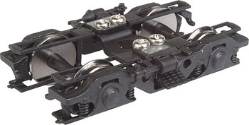 WalthersProto GSC 43-R Passenger Trucks -- Black - 1 Pair - 920-2120