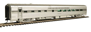 WalthersProto 85' Pullman-Standard 36-Seat Diner - Ready to Run -- Santa Fe (Real Metal Finish, Includes Decals) - 920-9609