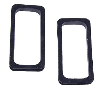 Walthers Cornerstone Diaphragms -- Black Rubber 1 Pair - 933-977