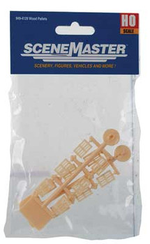 Walthers SceneMaster Wood Pallets -- Kit - pkg(12) - 949-4129