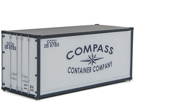 Walthers SceneMaster 20' Smooth-Side Container - Ready to Run -- Compass Container Company - 949-8664