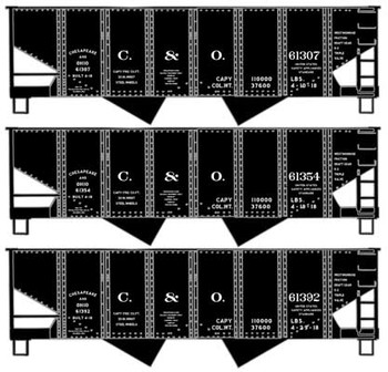 Accurail HO LR USRA TWIN HOPPER, CO (3) - ACU8129