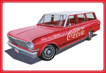 AMT 1963 Chevy II Nova Wagon w/Crates Coke, 1/25 - AMT1353