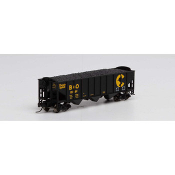 Athearn N 40' 3-Bay Ribbed Hopper w/Load, B&O #10189 - ATH25564