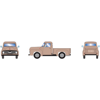 Athearn HO RTR 1955 Ford F-100 Pickup, Tan - ATH26445