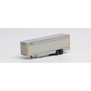 Athearn N 40' Drop Sill Parcel Trailer, UPS/Yellow #80672 - ATH30120