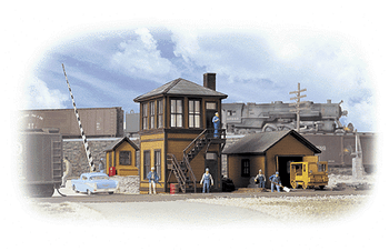 Walthers Cornerstone Trackside Structures Set -- Kit - 933-3530