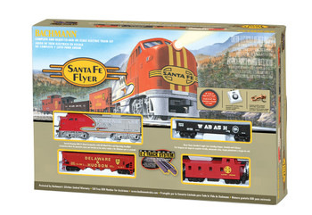 Bachmann Trains HO Santa Fe Flyer Train Set - Santa Fe - BAC00647