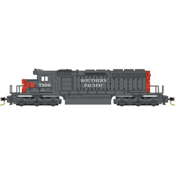 Micro-Trains EMD SD40-2 - Standard DC -- Southern Pacific #7306 (gray, red) - 489-97001252