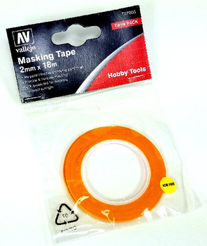 Vallejo Precision Masking Tape 2mmx18m (2/pk) - VJ7003