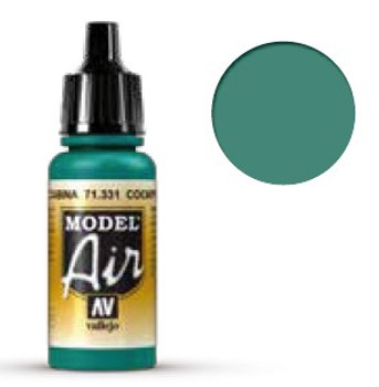 Vallejo 17ml Bottle Cockpit Emerald Green Faded Model Air - VJ71331