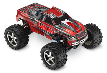 Traxxas T-Maxx 3.3: 1/10 Scale Nitro-Powered 4WD Maxx Monster Truck - Red - TRA49077-3-RED