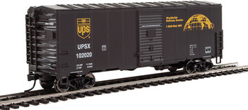 Walthers Mainline 40' Association of American Railroads (AAR) Modernized 1948 Boxcar -- United Parcel Service(R) UPSX #102020 (brown, gold, Bow Tie logo) - 910-1175