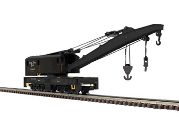 Atlas O 250-Ton Diesel Industrial Brownhoist Crane - 3-Rail - Ready to Run - Premier(R -- Nickel Plate Road #X80000 (black, white) - ATO3001239