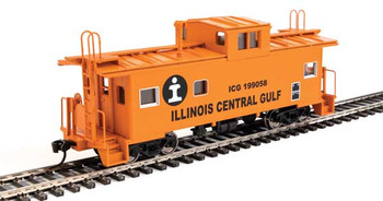 Walthers Mainline International Wide-Vision Caboose - Ready to Run -- Illinois Central Gulf #199058 - 910-8771