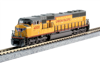 Kato EMD SD70M w/Standard Flat Radiators - Standard DC -- Union Pacific #4015 (Excursion Scheme, Armour Yellow, gray, green) - KAT1764015