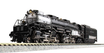Kato N 4-8-8-4 Big Boy with Oil Tender - W/ DCC -- Union Pacific #4014 (2021 Version, black, graphite) - KAT1264014DCC