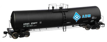 WalthersProto HO 54' 23,000 Gallon Funnel-Flow Tank Car - Ready to Run -- Archer-Daniels-Midland ADMX #25677 - 920-100246