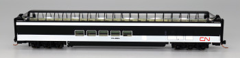 Centrailia Car Shops P-S Superdome Smooth-Side Full-Length Dome - Ready to Run -- Canadian National (black, white, red) - CCS7113