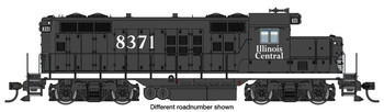 Walthers Mainline HO EMD GP9 Phase II with Chopped Nose - ESU(R) Sound and DCC -- Illinois Central #8447 (black, white)